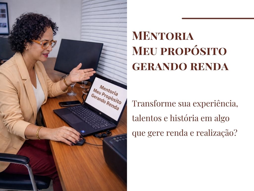 Mentoria Meu propósito gerando renda notebook